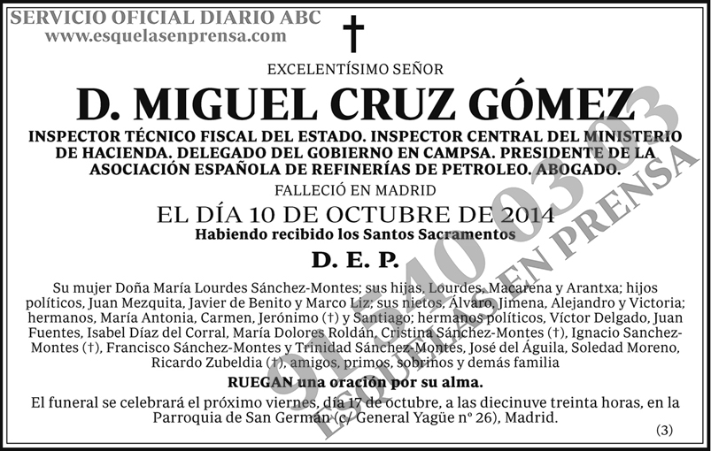 Miguel Cruz Gómez